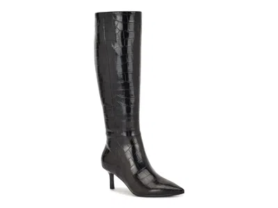 Nine West Wide Width Kimdee 9x9 Wide Calf Boot In Black