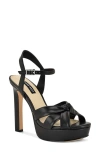 Nine West Windee Ankle Strap Platform Sandal In Black