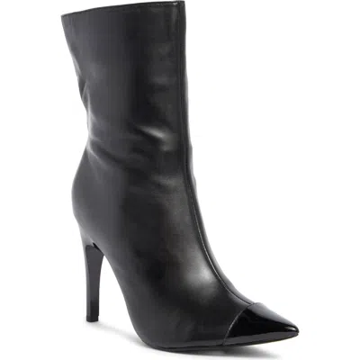 Nine West Winner Pointed Toe Boot In Black/nero