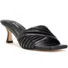 Nine West Wnazala3 Womens Faux Leather Slip On Kitten Heels In Black