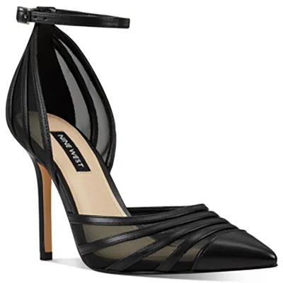 Nine West Wnbeck Womens Solid Leather Pumps In Black