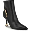 Nine West Wnchaine3 Womens Chain Manmade Ankle Boots In Black