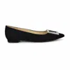 Nine West Women's Jesike Buckle Slip-on Flats In Black