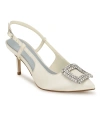 NINE WEST WOMEN'S AIMEY BRIDAL KITTEN HEEL DRESS PUMPS