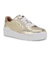 Nine West Aleno Sneaker In Gold