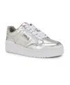 Nine West Aleno Sneaker In Silver