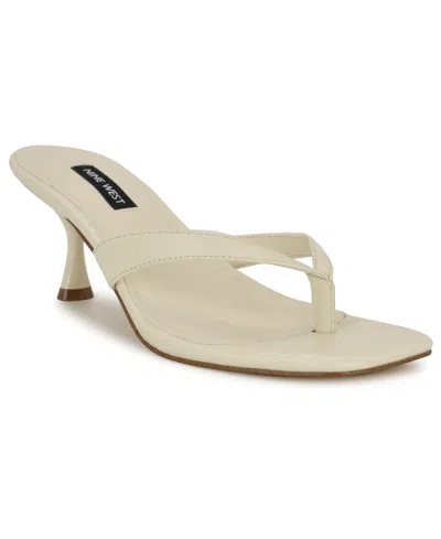 Nine West Women's Andela Slip-on Dress Sandals In Cream
