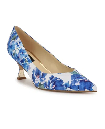NINE WEST WOMEN'S ARIELLA KITTEN HEEL PUMPS