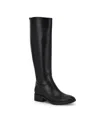 Nine West Barile 3 Womens Faux Leather Knee-high Boots In Black