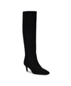 Nine West Women's Caddy Wide Calf Tall Kitten Heel Boots In Black