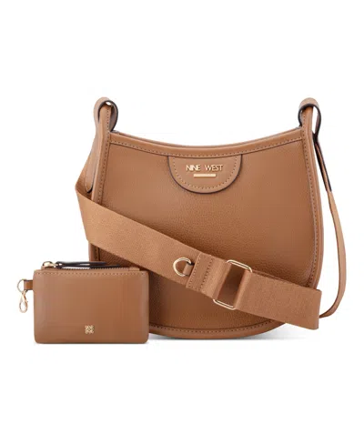 Nine West Women's Calliope Small Crossbody Bag With Card Case In Black