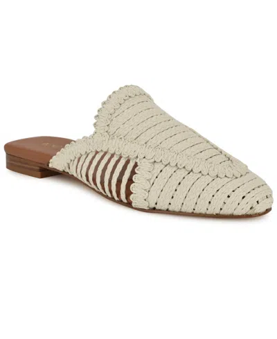 NINE WEST WOMEN'S CAMPTON WOVEN SLIP-ON MULES
