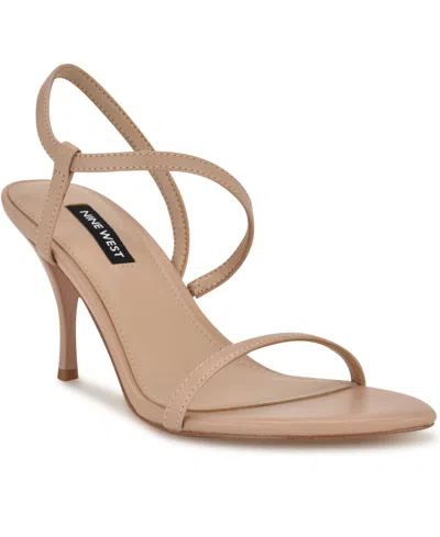 Nine West Women's Carolyn Strappy Stiletto Sandals In Light Natural