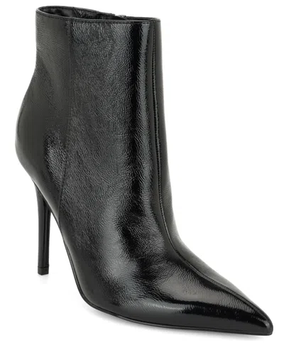 Nine West Women's Carson Ankle Pointed Toe Dress Booties In Black
