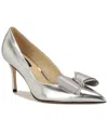 Nine West Ceryn Pointed Toe Pump In Silver