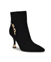 Nine West Wnchaine3 Womens Chain Manmade Ankle Boots In Black