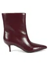 Nine West Women's Charma 55mm Ankle Boots In Burgundy