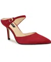 Nine West Women's Danela Buckle Strap Stiletto Pumps In Red