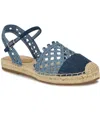 Nine West Darby Sandal In Blue Denim