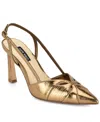 Nine West Darella Pointed Toe Slingback Pump In Gold