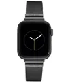 Nine West Women's Dark Gray Stainless Steel Mesh Band Designed For Apple Watch 42mm (series 10) & 38/40/41mm In Dark Gray