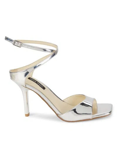 Nine West Women's Devan 90mm Open Toe Sandals In Silver