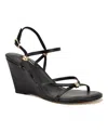 Nine West Devva Wedge Sandal In Black