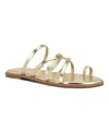 Nine West Digen Toe Loop Sandal In Gold