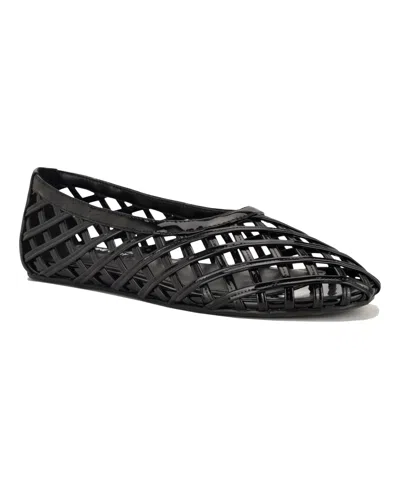 Nine West Dippy Woven Flat In Black