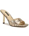 Nine West Women's Disko Square Toe Stiletto Sandals In Animal Print