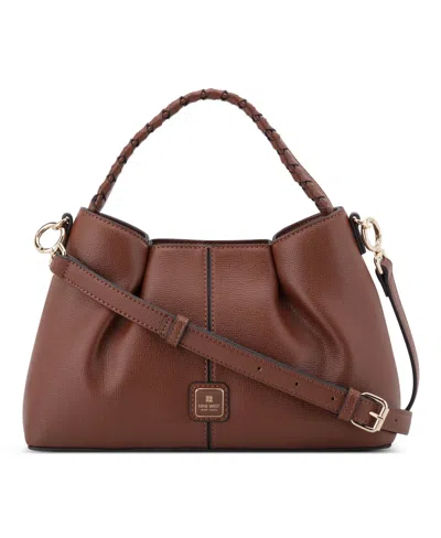 Nine West Women's Dorsey Satchel Bag In Brown