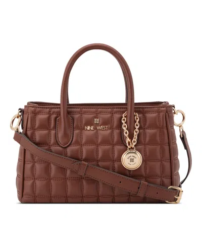 Nine West Women's Dorsey Satchel Bag In Brown