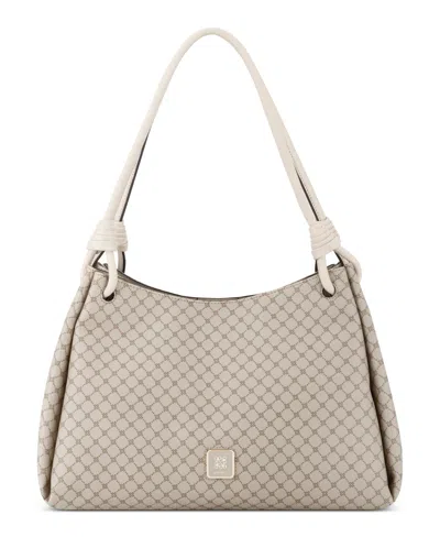Nine West Women's Dorsey Triple Compartment Shoulder Bag In Gray