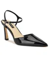 Nine West Dres Ankle Strap Pointed Toe Pump In Black