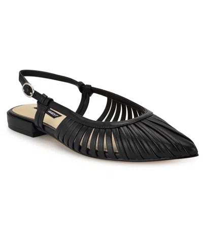 Nine West Women's Duria Pointy Toe Dress Mules In Black