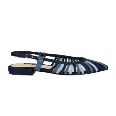 Nine West Women's Duria Slingback Flats In Denim In Multi