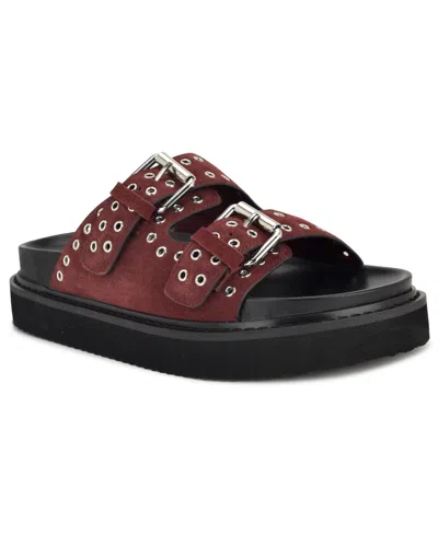 Nine West Women's Eleny Double Band Flatform Sandals