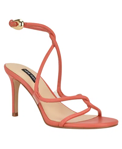 Nine West Emerila Ankle Strap Sandal In Orange