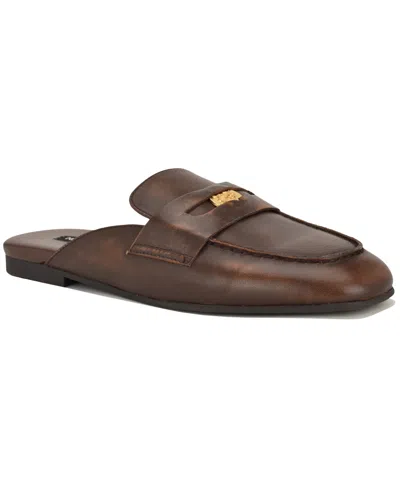 Nine West Evans Penny Loafer Mule In Brown