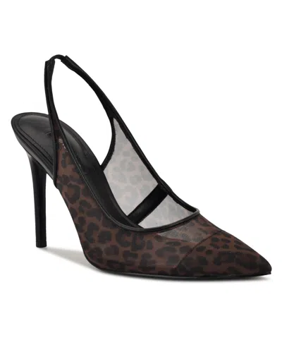 Nine West Women's Feather Slingback Stiletto Pumps