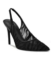 Nine West Women's Feather Slingback Stiletto Pumps In Black