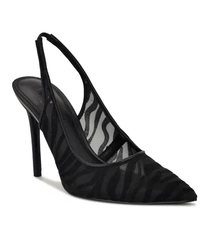 Nine West Women's Feather Slingback Stiletto Pumps