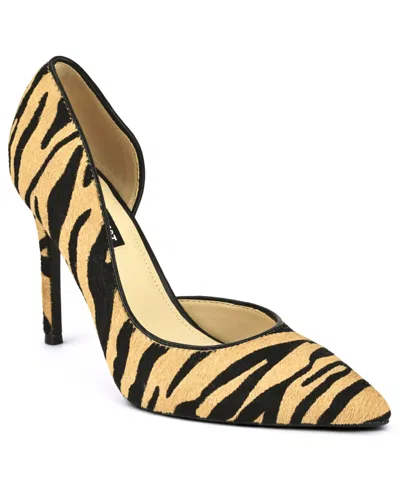 Nine West Women's Folowe D'orsay Stiletto Pumps In Zebra Calf Hair