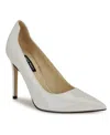 Nine West Freds Stiletto-heel Pumps Women In White Patent