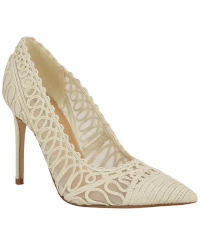Nine West Women's Frista Pointy Toe Stiletto Dress Pumps In White
