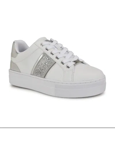 NINE WEST WOMEN'S GATOR PLATFORM CASUAL LACE-UP SNEAKERS