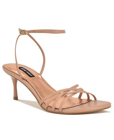 Nine West Gazey Ankle Strap Sandal In Pink