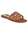 Nine West Geena Slide Sandal In Brown