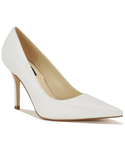 Nine West Women's Gemmha Slip-on Stiletto Pumps In White