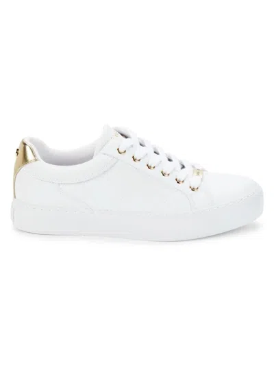 Nine West Women's Givens Quilted Platform Sneakers In White